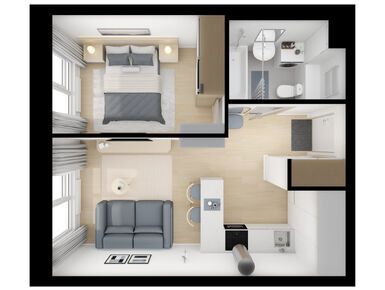 1-комнатная 35.00 кв.м, Томилинский бульвар, 9 717 120 руб.