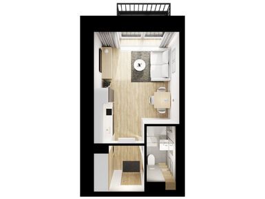 Студия 22.10 кв.м, Бусиновский парк, 12 353 900 руб.