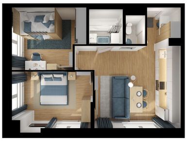 2-комнатная 51.00 кв.м, Юнино, 18 349 800 руб.