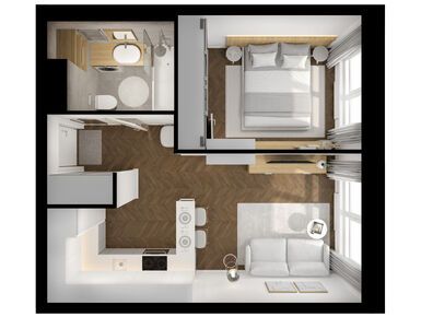 1-комнатная 36.90 кв.м, Кронштадтский 9, 18 390 960 руб.