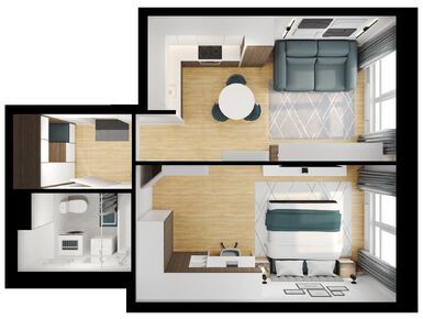 1-комнатная 41.80 кв.м, Большая Академическая 85, 20 222 840 руб.