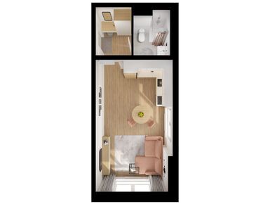 Студия 28.30 кв.м, Юнино, 12 517 090 руб.