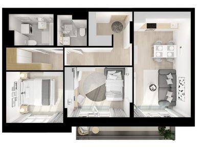 2-комнатная 57.70 кв.м, Кутузовский квартал, 31 469 580 руб.