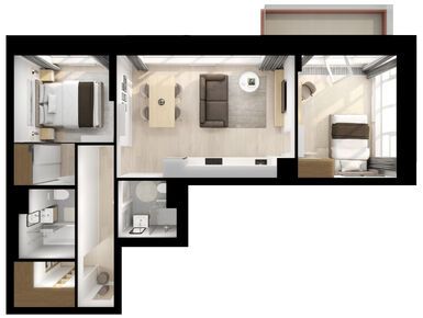 2-комнатная 61.30 кв.м, Кутузовский квартал, 35 934 060 руб.