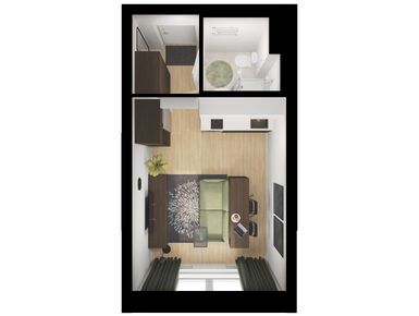 Студия 19.80 кв.м, Кузьминский лес, 9 395 100 руб.