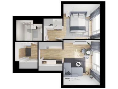 1-комнатная 35.90 кв.м, Плеханова 11 , 19 120 340 руб.