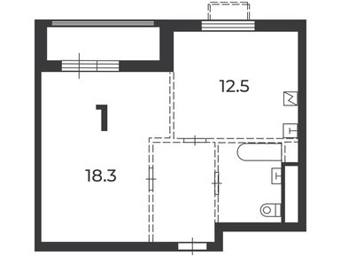 1-комнатная 41.50 кв.м, Жилой дом «Никитинская ул., д. 21, к. 3», 17 613 589 руб.