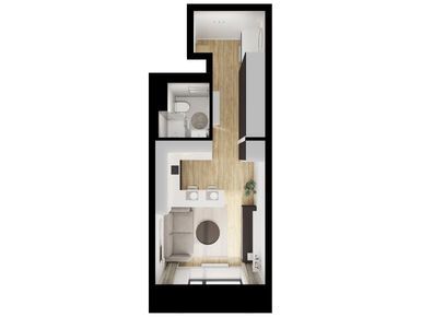 Студия 24.30 кв.м, Бусиновский парк, 12 879 000 руб.