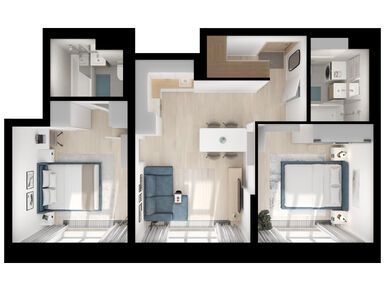 2-комнатная 57.00 кв.м, Кутузовский квартал, 37 819 500 руб.