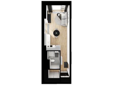 Студия 26.90 кв.м, Москворечье, 14 835 350 руб.