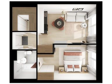 1-комнатная 35.60 кв.м, Томилинский бульвар, 9 571 060 руб.