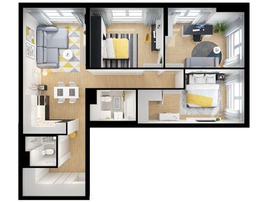 3-комнатная 80.90 кв.м, Ярославский, 20 289 720 руб.