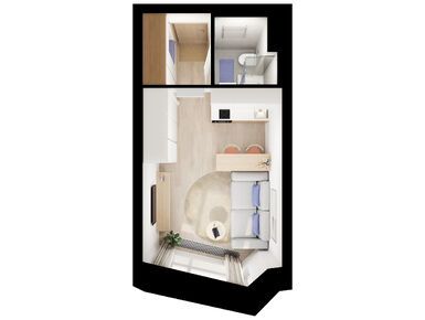 Студия 21.80 кв.м, Мичуринский парк, 16 459 000 руб.