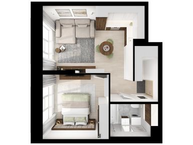 1-комнатная 39.80 кв.м, Кутузовский квартал, 26 164 520 руб.