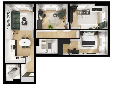 3-комнатная 74.20 кв.м, Ярославский, 19 714 940 руб.