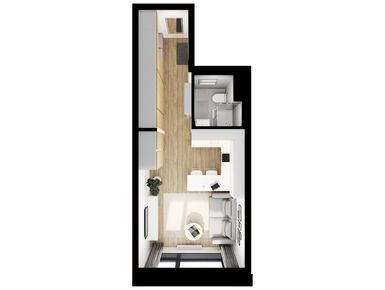 Студия 24.50 кв.м, Бусиновский парк, 12 433 750 руб.