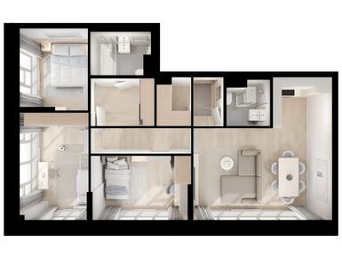 3-комнатная 78.10 кв.м, Кутузовский квартал, 43 915 630 руб.