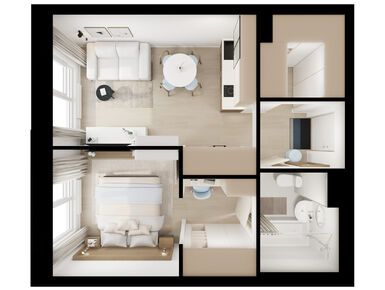 1-комнатная 35.10 кв.м, Томилинский бульвар, 8 933 652 руб.