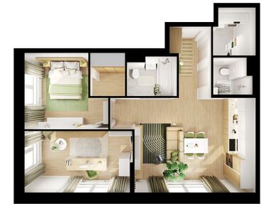 2-комнатная 63.80 кв.м, Юнино, 19 803 520 руб.