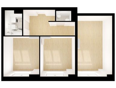 2-комнатная 61.60 кв.м, Полярная 25, 22 570 240 руб.