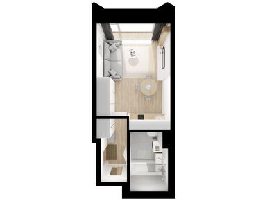 Студия 24.00 кв.м, Матвеевский парк, 18 110 400 руб.