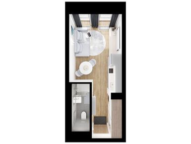 Студия 19.50 кв.м, Москворечье, 13 238 550 руб.