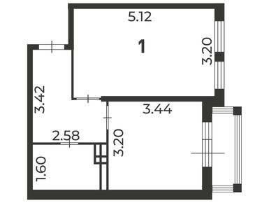 1-комнатная 38.00 кв.м, Жилой дом «Ирландская ул., д. 4, к. 1, 2», 7 134 101 руб.