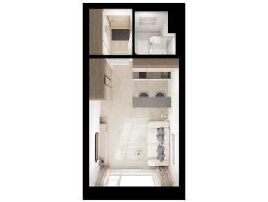 Студия 21.90 кв.м, Мичуринский парк, 14 616 060 руб.