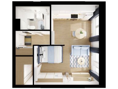 1-комнатная 33.50 кв.м, Кузьминский лес, 11 725 536 руб.