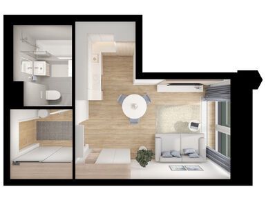 Студия 24.80 кв.м, Бусиновский парк, 12 756 896 руб.