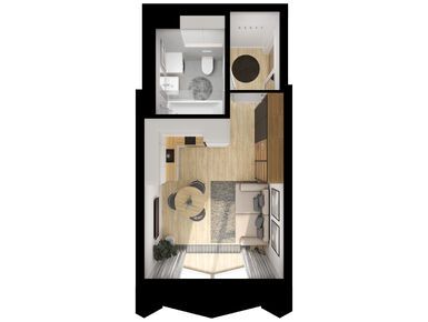 Студия 21.10 кв.м, Матвеевский парк, 17 394 840 руб.