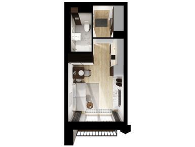 Студия 21.00 кв.м, Бусиновский парк, 12 058 200 руб.