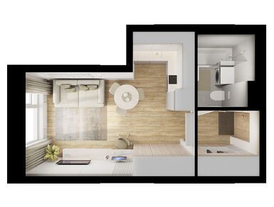 Студия 25.20 кв.м, Плеханова 11 , 17 226 720 руб.