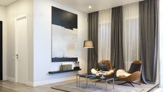 Шоурум с примером дизайнерской отделки в стилях Modern и Classic в Level Южнопортовая