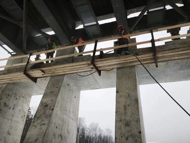 Строительная готовность дублера Пятницкого шоссе в Подмосковье составляет 30%