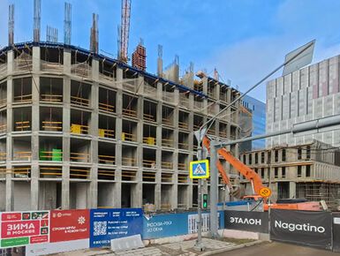 Панорама жилого острова «Нагатино Ай-Лэнд» в Даниловском районе