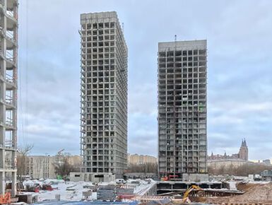 Панорама новостройки «Инди Тауэрз» в Хорошевском районе