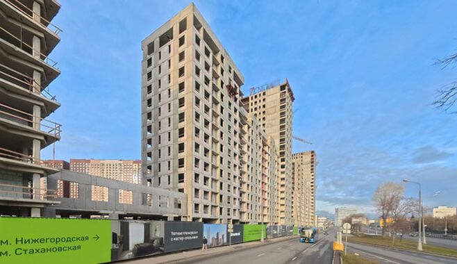 Панорама жилого квартала Аквилон БИСАЙД 2.0» в Нижегородском районе