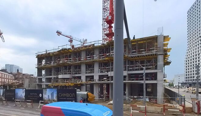 Панорама жилого квартала «Символ» в Лефортово