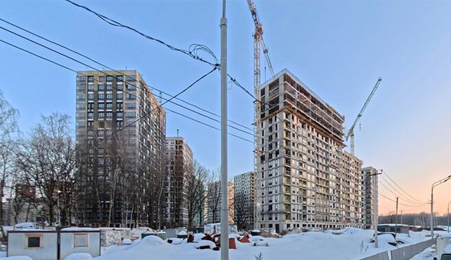 Панорама жилого района «Скандинавия» в Новой Москве