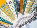 ЖК «Золотые Ворота». Корпуса 14А и 14Б. Вид на парковку сверху. Аэрофотосъемка от 14.02.2018