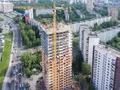 ЖК «Родионово». Ход строительства блока А. Аэрофотосъемка. Фото от 30.05.2016 г.