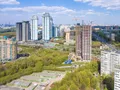 МФК «Штаб квартира на Мосфильмовской». Общий план. Окрестности. Аэрофотосъемка. Фото от 30.04.2016 г.