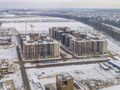 Ход строительства. Общий вид со стороны ул. Озёрная. Аэрофотосъёмка от 16.01.18 г.