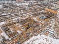 ЖК «Лучи». Ход строительства корпусов 1 и 2. Аэрофотосъемка. Фото от 25.02.2017 г.