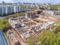 Ход строительства. Вид в сторону Можайского шоссе. Аэрофотосъёмка от 13.05.2017 г.