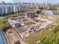 Ход строительства. Вид в сторону Можайского шоссе. Аэрофотосъёмка от 13.05.2017 г.
