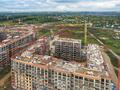 ЖК «Видный город». Ход строительства корпусов 9.1, 9.2. Окрестности. Аэрофотосъемка. Фото от 24.09.2016 г.