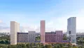 Вид новостройки со стороны двора.
