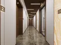 Изысканная отделка сохраняется и на жилых этажах.